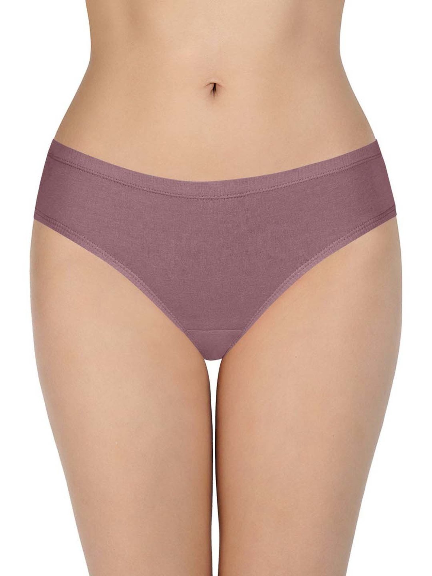 Every De by Amante Pink & Blue Cotton Bikini Panties - Pack Of 3