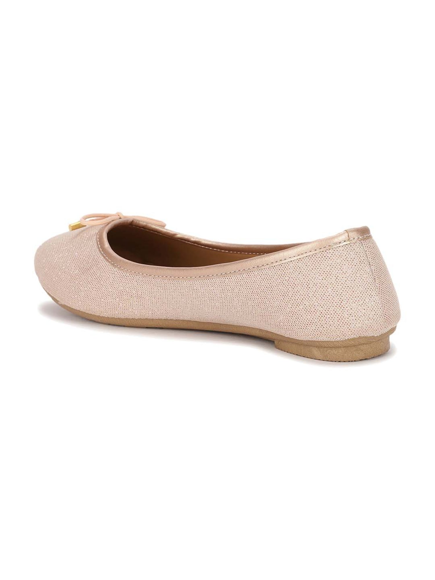 Bata Women's Gold Flat Ballets