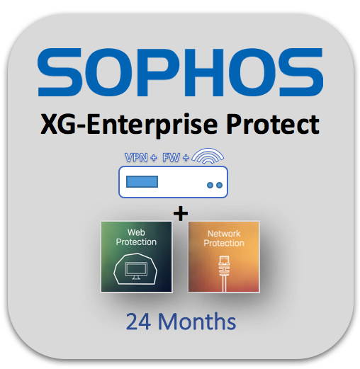 Sophos - NA1C23SEK - XG 125w rev.3 EnterpriseProtect, 2-year (EU/UK/US power cord)