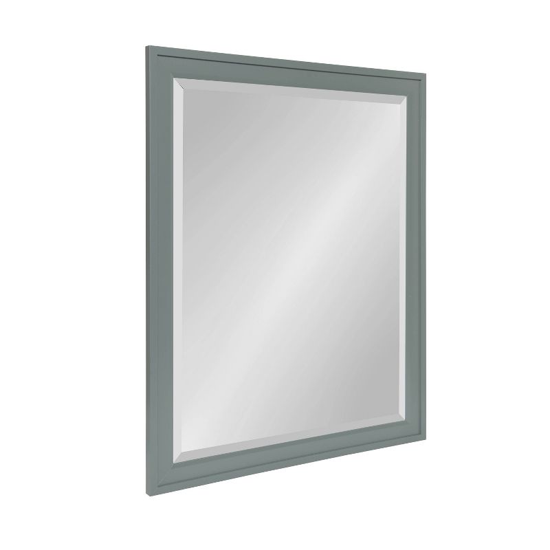 25.5" x 31.5" Bosc Rectangle Wall Mirror Gray - DesignOvation