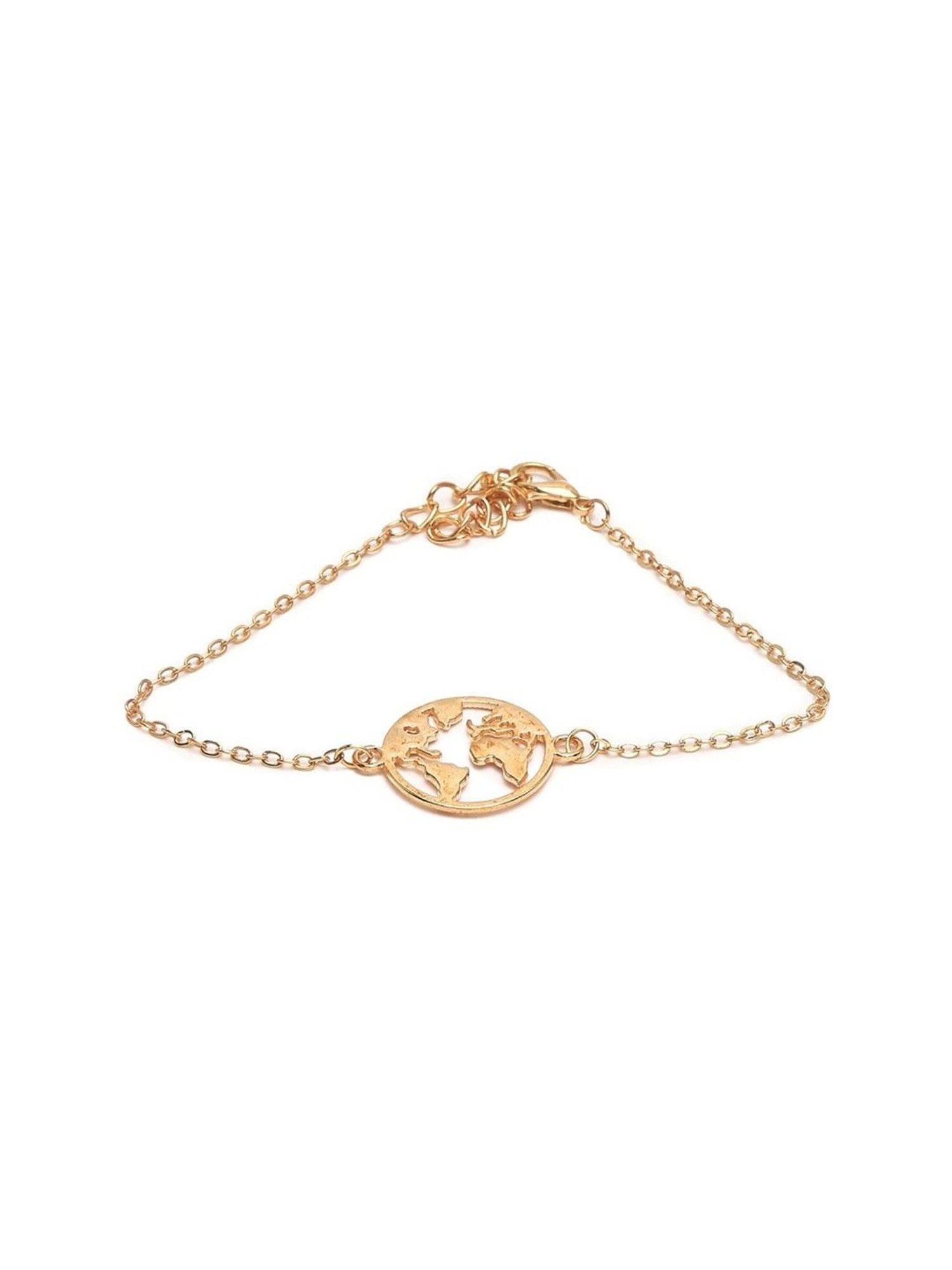 YouBella Women Gold-Toned Gold-Plated Flexible fit Bracelet