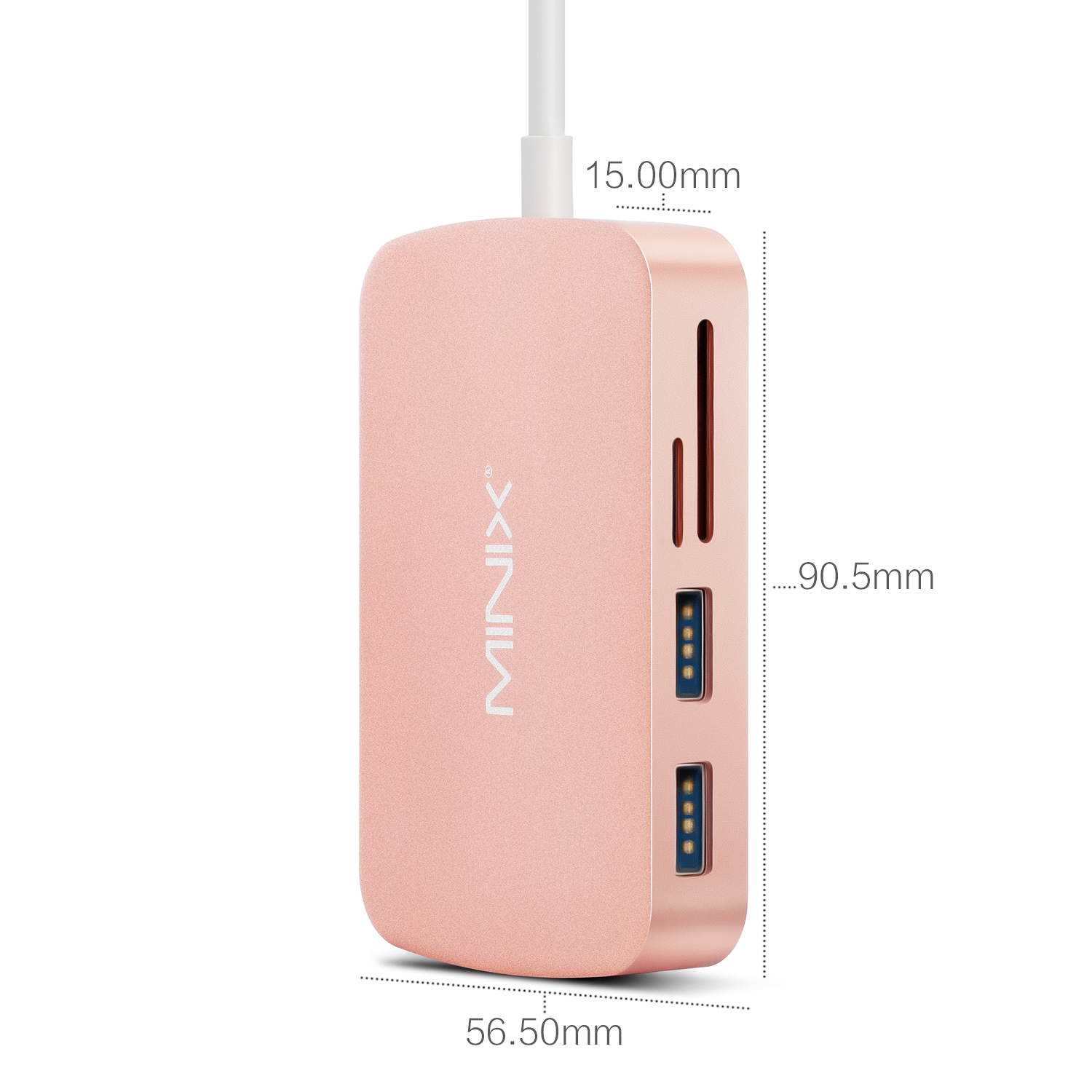 MINIX NEO C-X, USB-C Multiport Adapter with HDMI - Rose Gold[10/100Mbps Ethernet] (Compatible with Apple MacBook and MacBook Pro). Sold Directly by MINIX Technology Limited.