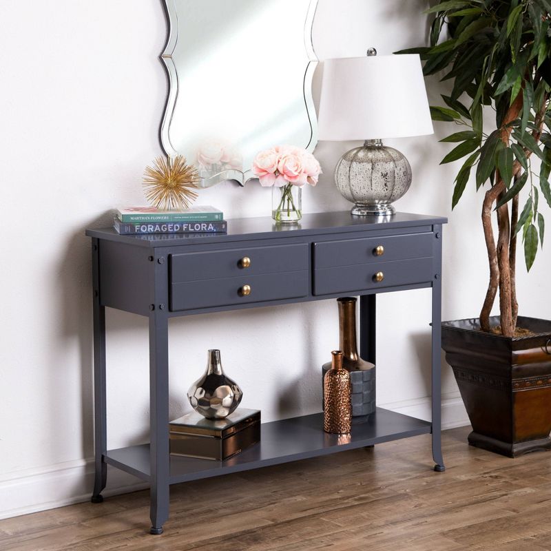 Demilune Hall Stand - Chocolate Cherry - Leick Home