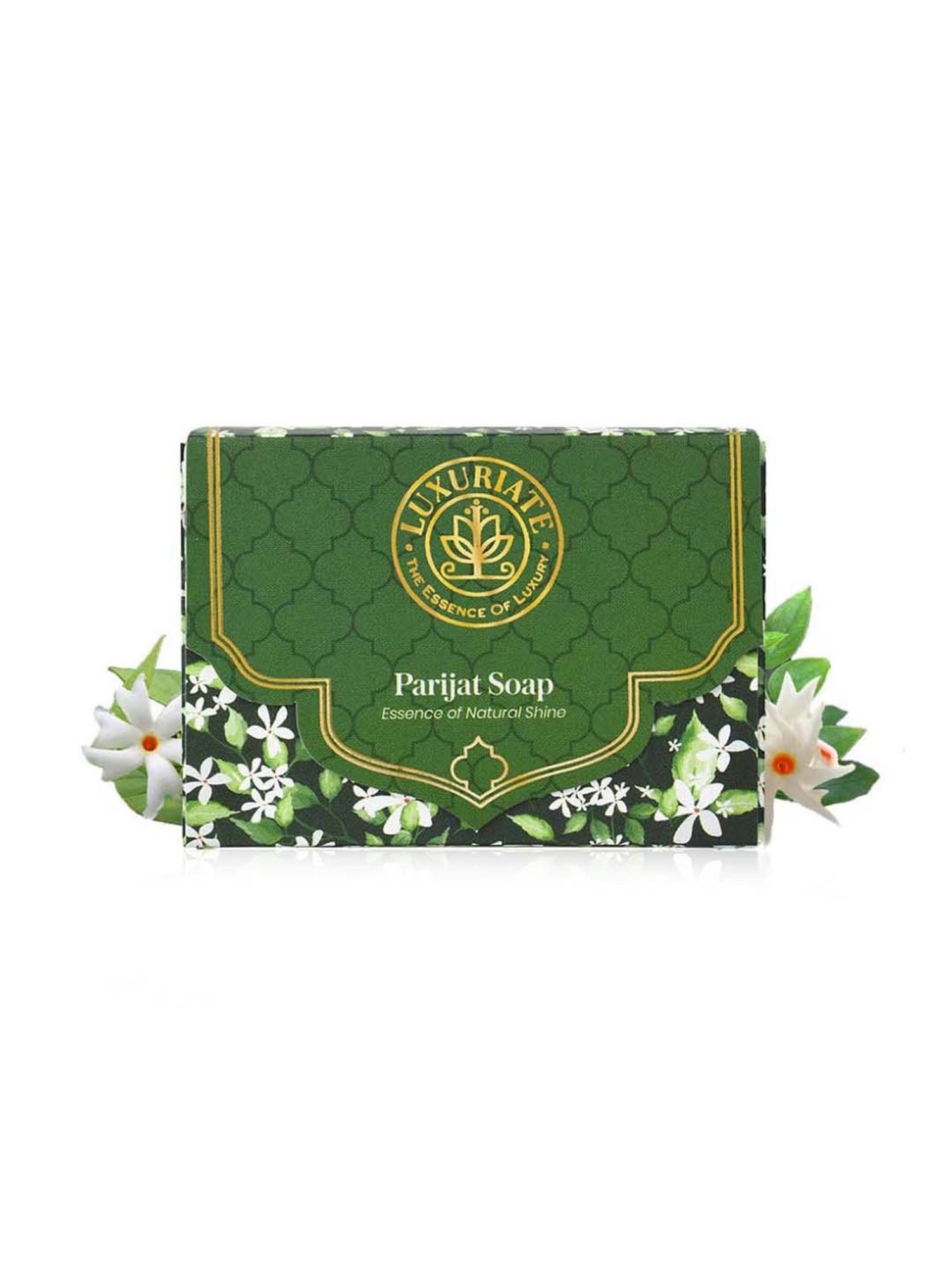 Luxuriate Parijat Essence of Natural Shine Soap Bar Pack of 3 - 375 gm