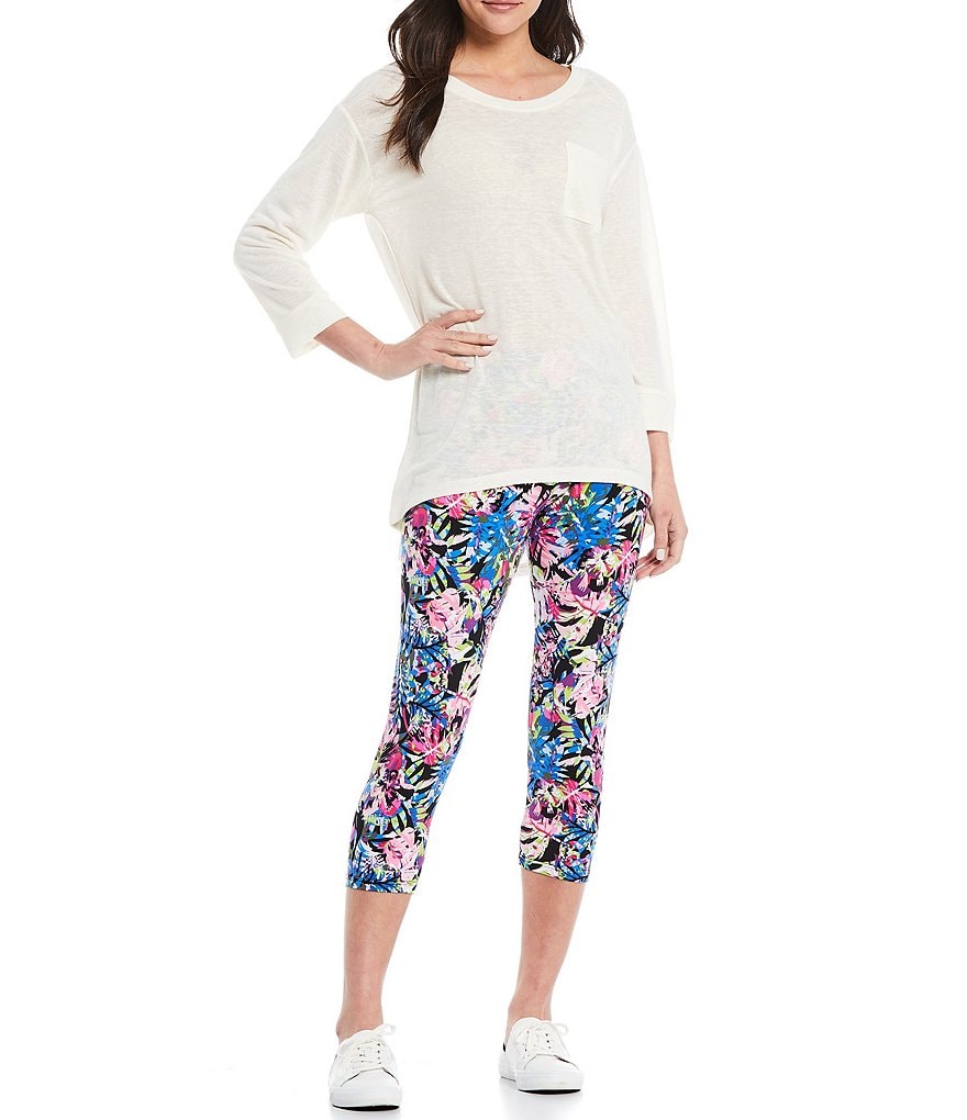 Commando Faux Leather Crocodile-Embossed Legging