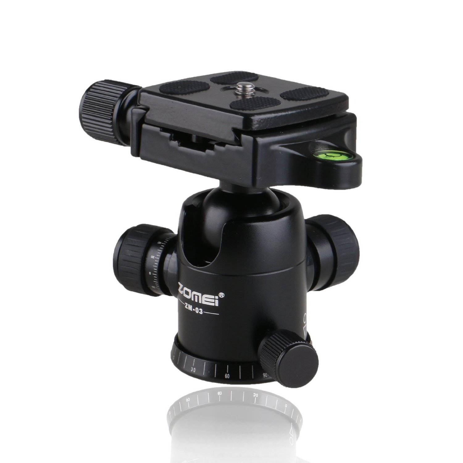 ZOMEi ZM-03 Photography Tripod Ball Head (Updated Version) Ballhead+Quick Release Plate Pro Camera Tripod Max to 8KG