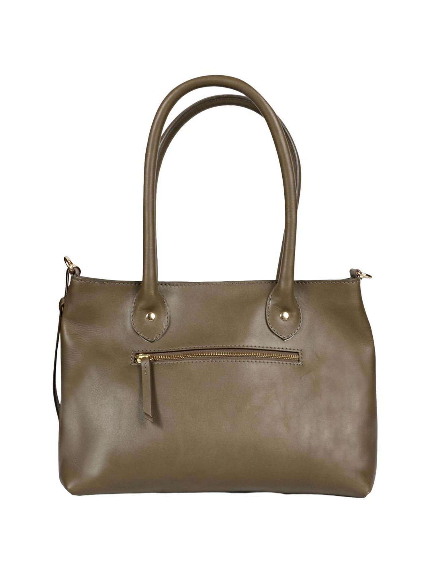 Favore Brown Solid Medium Handbag