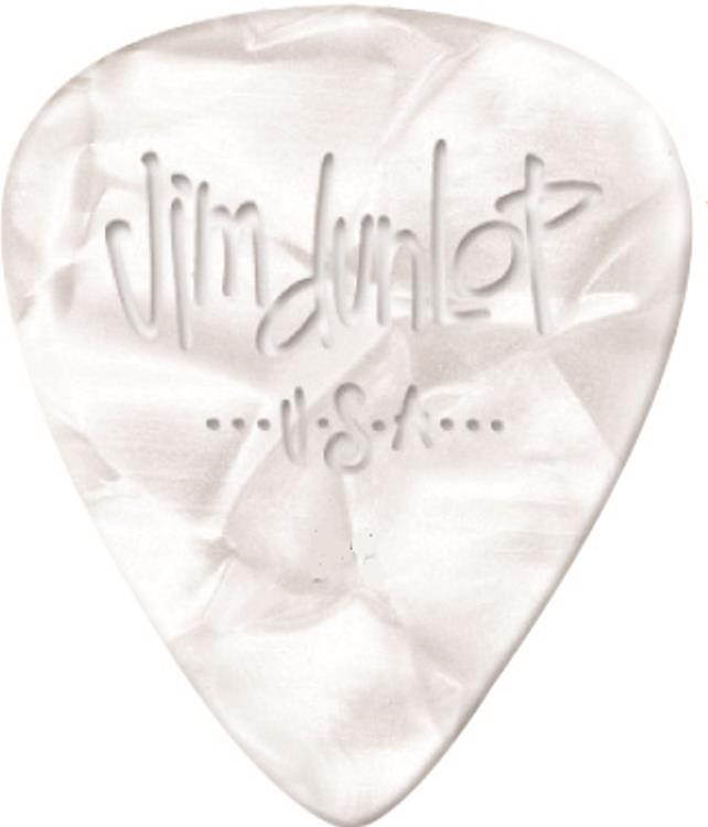 Dunlop Celluloid Classics White Pearloid 12pk Guitar Picks - Heavy