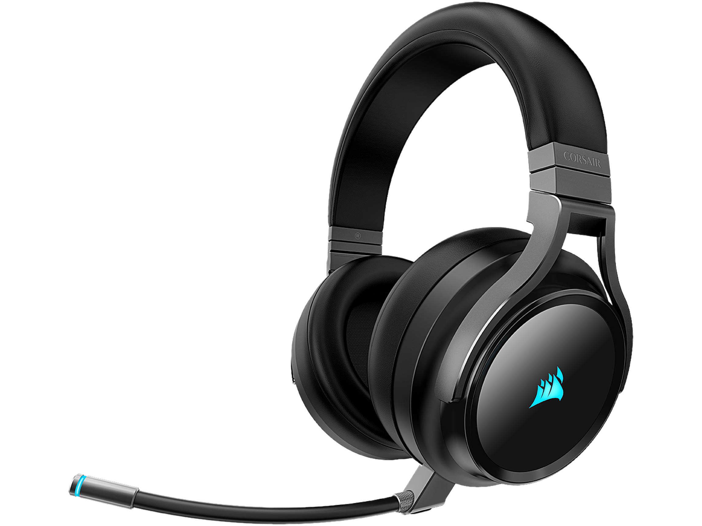Corsair VIRTUOSO RGB WIRELESS Circumaural High-Fidelity Gaming Headset, Carbon
