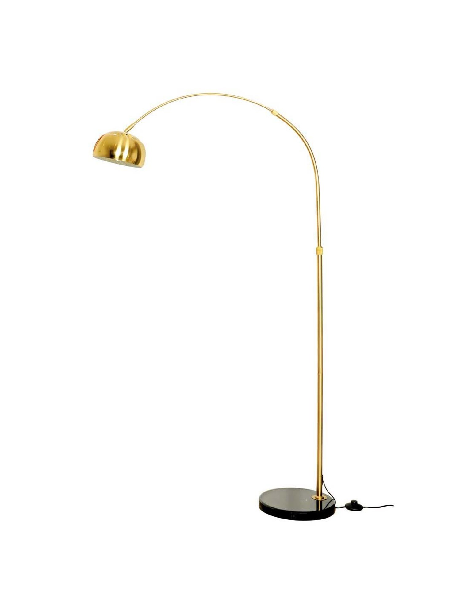 Kapoor E Illuminations Gallow Arc Brass & Black Metal Single Light Floor Lamp