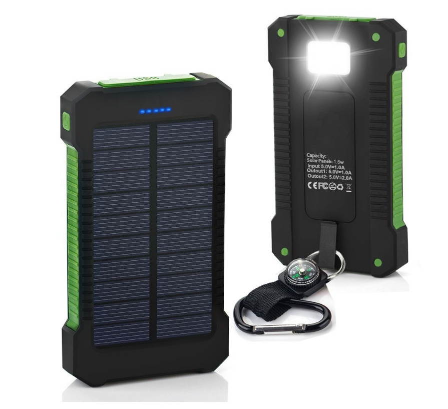 2000000mAh Dual USB Portable Solar Battery Charger Solar Power Bank For Phone GR