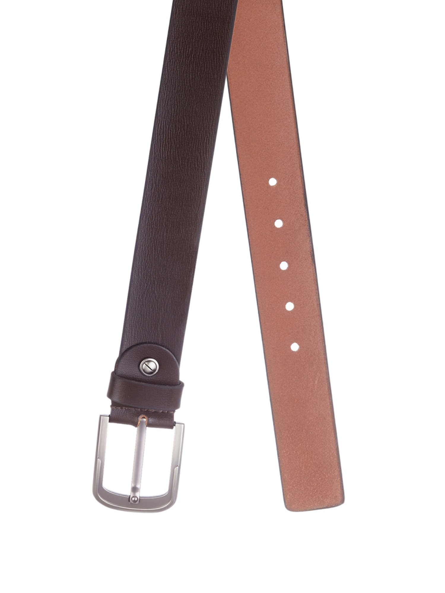 Kara Brown Leather Waist Belt for Men