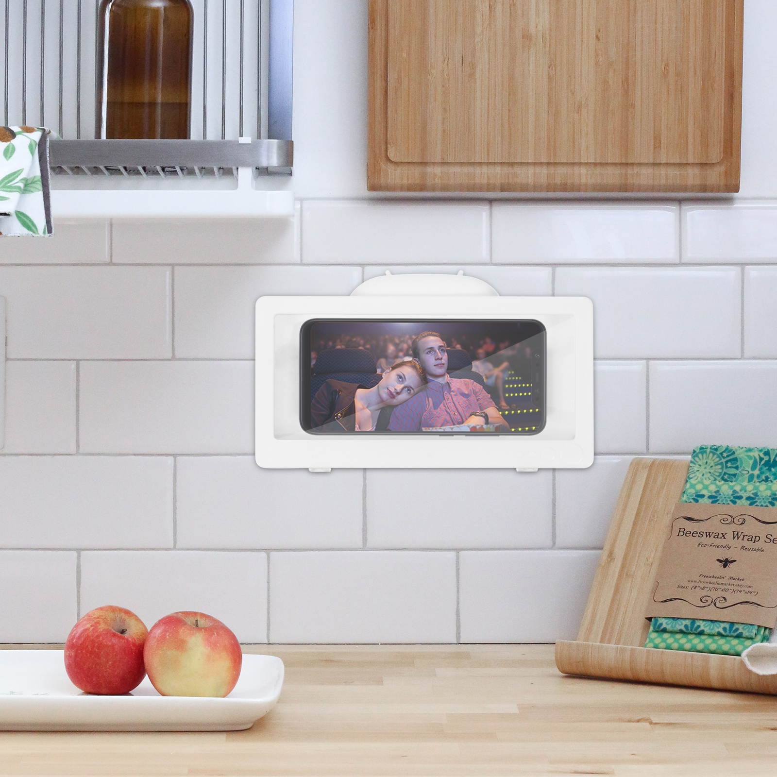 74cm Multifunctional Table Cell Phone Mount Holder 360 Adjustable Universal Gooseneck Smartphone Stand for Desk (Wathet)