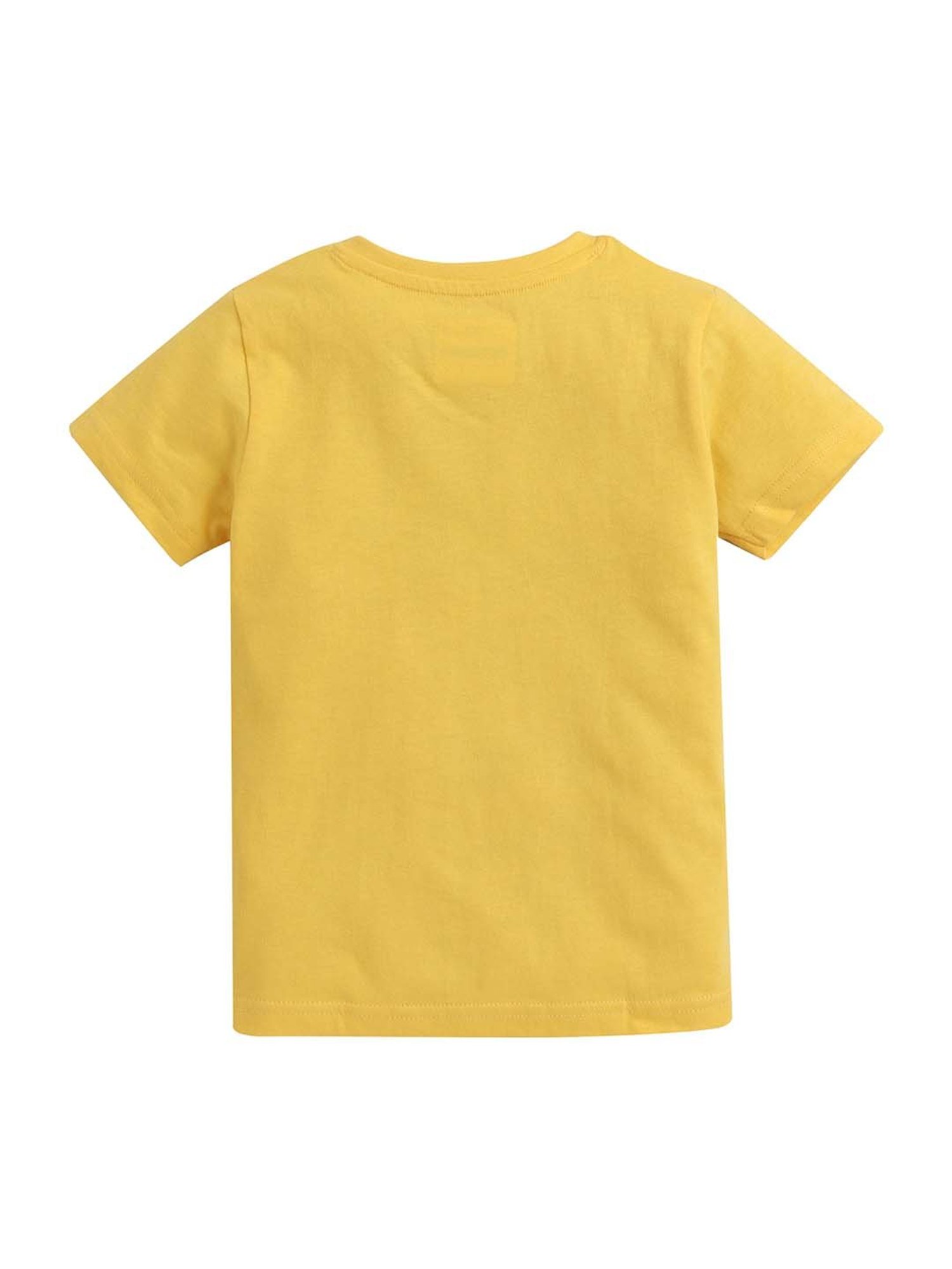 Bumzee Kids Yellow & Purple Cotton Printed Clothing Sets