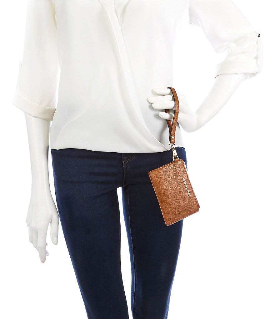 Michael Kors Zebra Signature Jet Set Double Zip Wristlet