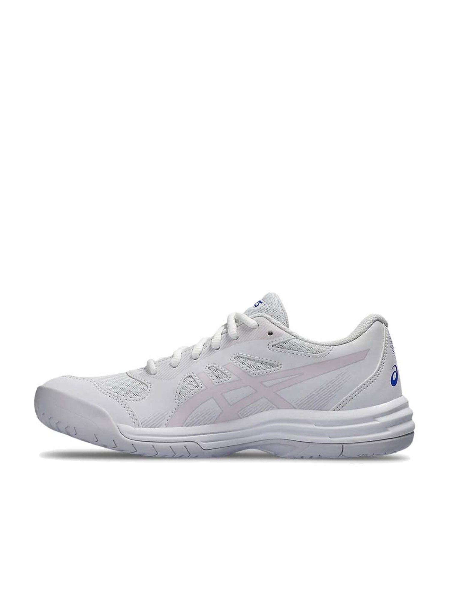 Asics Women's Upcourt 5 Off White Indoor Court Shoes
