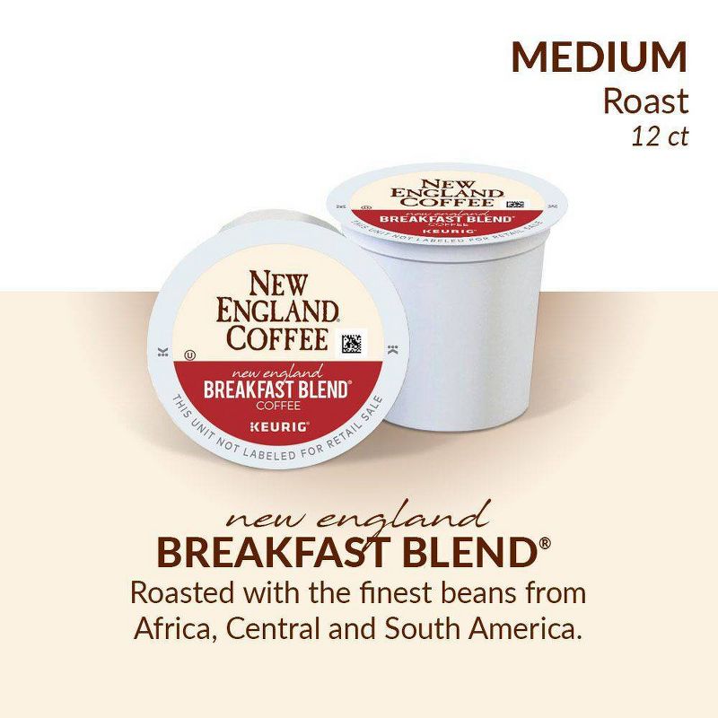 New England Breakfast Blend Medium Roast - Keurig K-Cup Pods - 12ct