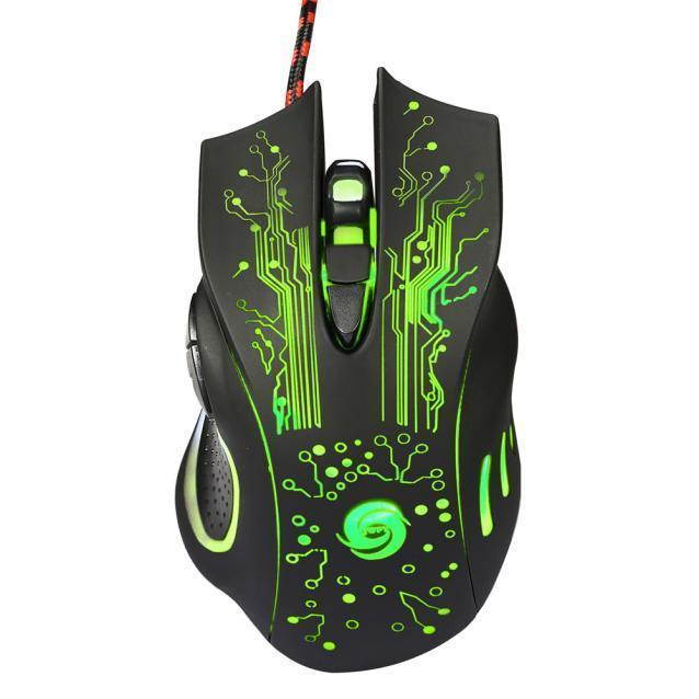 6 Buttons 5500 DPI LED Optical USB Wired Gaming PRO Mouse Mice Computer Mouse