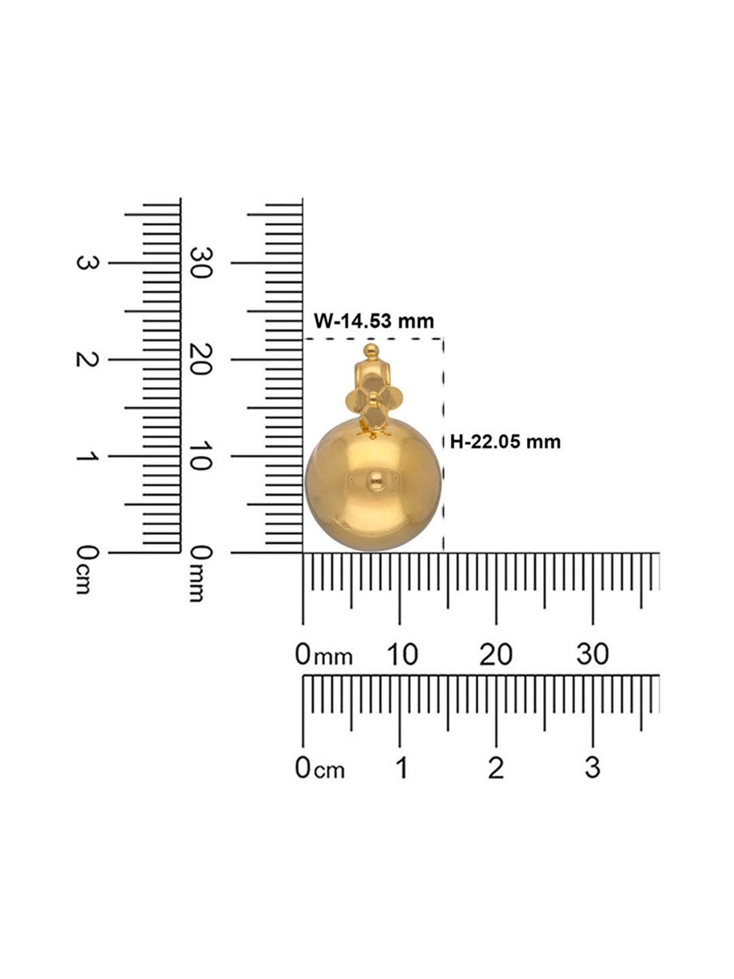 Joyalukkas 22k Love Embrace Gold Pendant