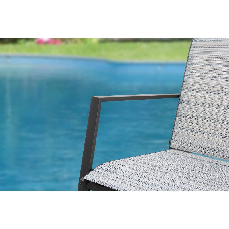 3pc Aurora Sling Patio Seating Set - Gray - Apollo Outdoor