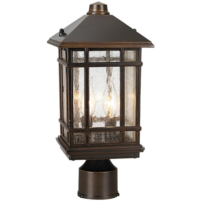Kathy Ireland J du J Sierra Craftsman 14" High Outdoor Post Mount Light