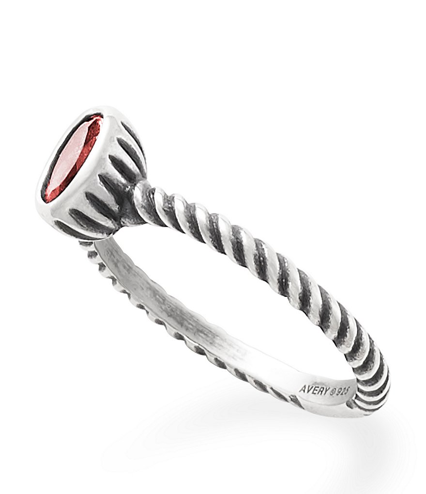 James Avery Elisa Collection Elisa Ring with Garnet