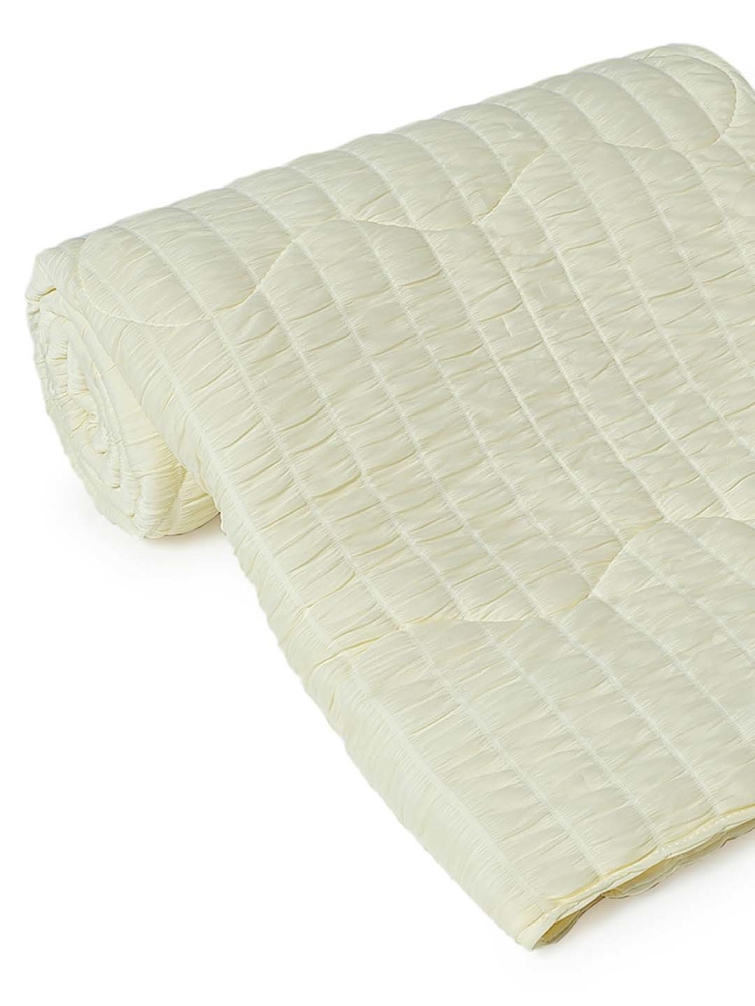 MiArcus Ecru Nylon Blend 60 TC Solid Cooling Blanket For Kids