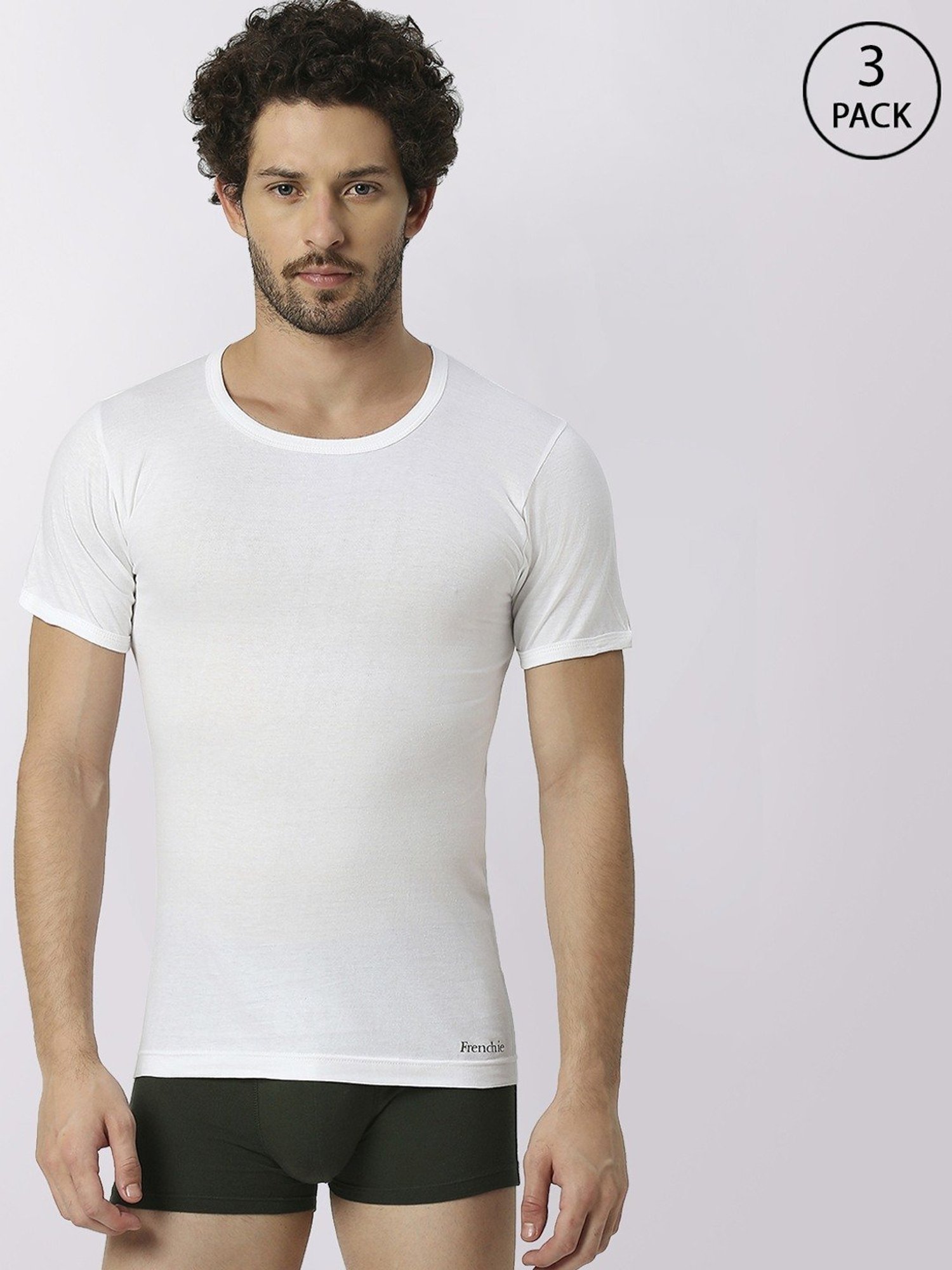 Cantabil Navy Blue Cotton Regular Fit Vest