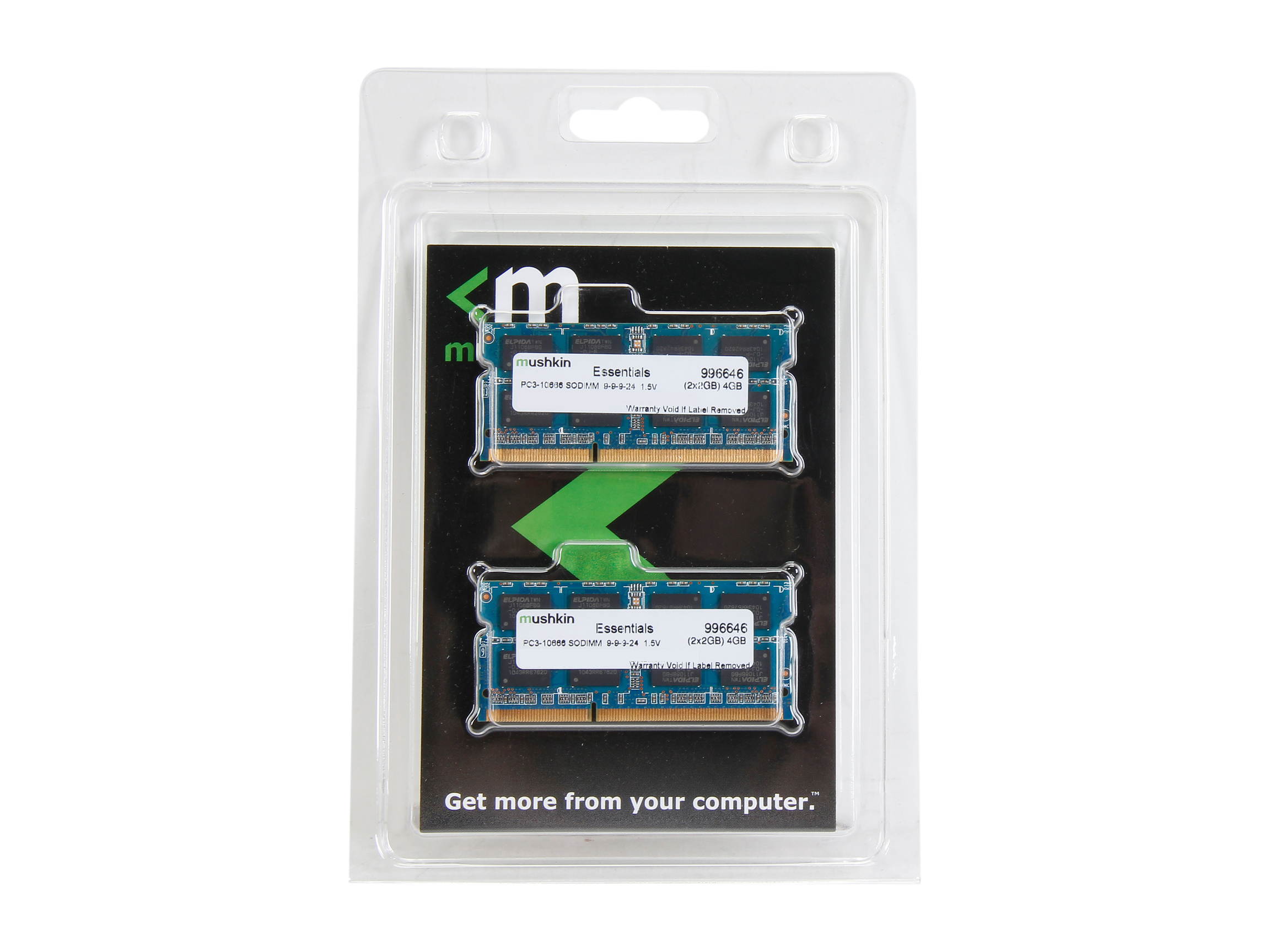 Mushkin Enhanced Essentials 8GB 204-Pin DDR3 SO-DIMM DDR3 1333 (PC3 10666) Laptop Memory Model 992020