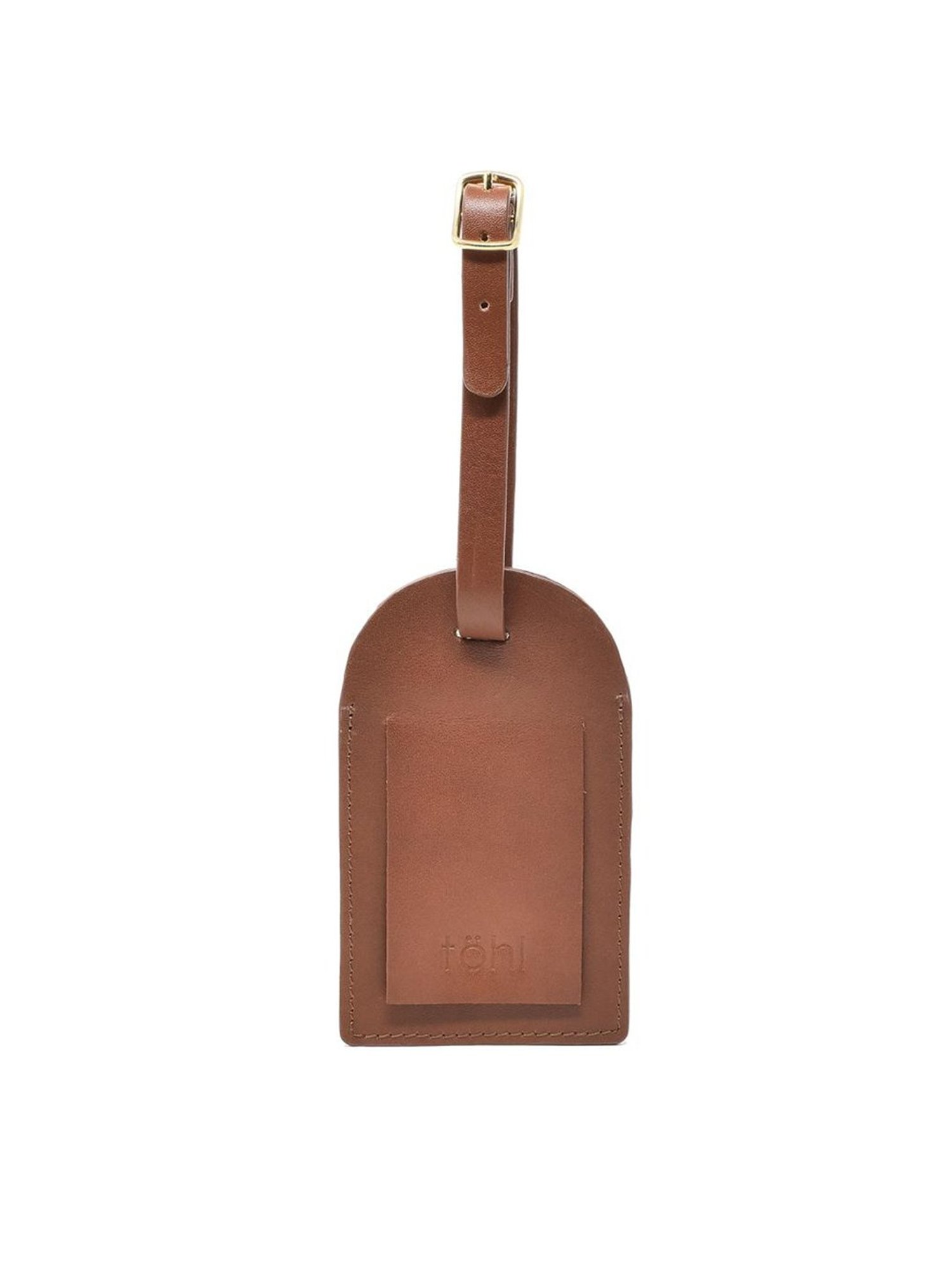 Tohl Kiel Tan Leather Solid Key Tag