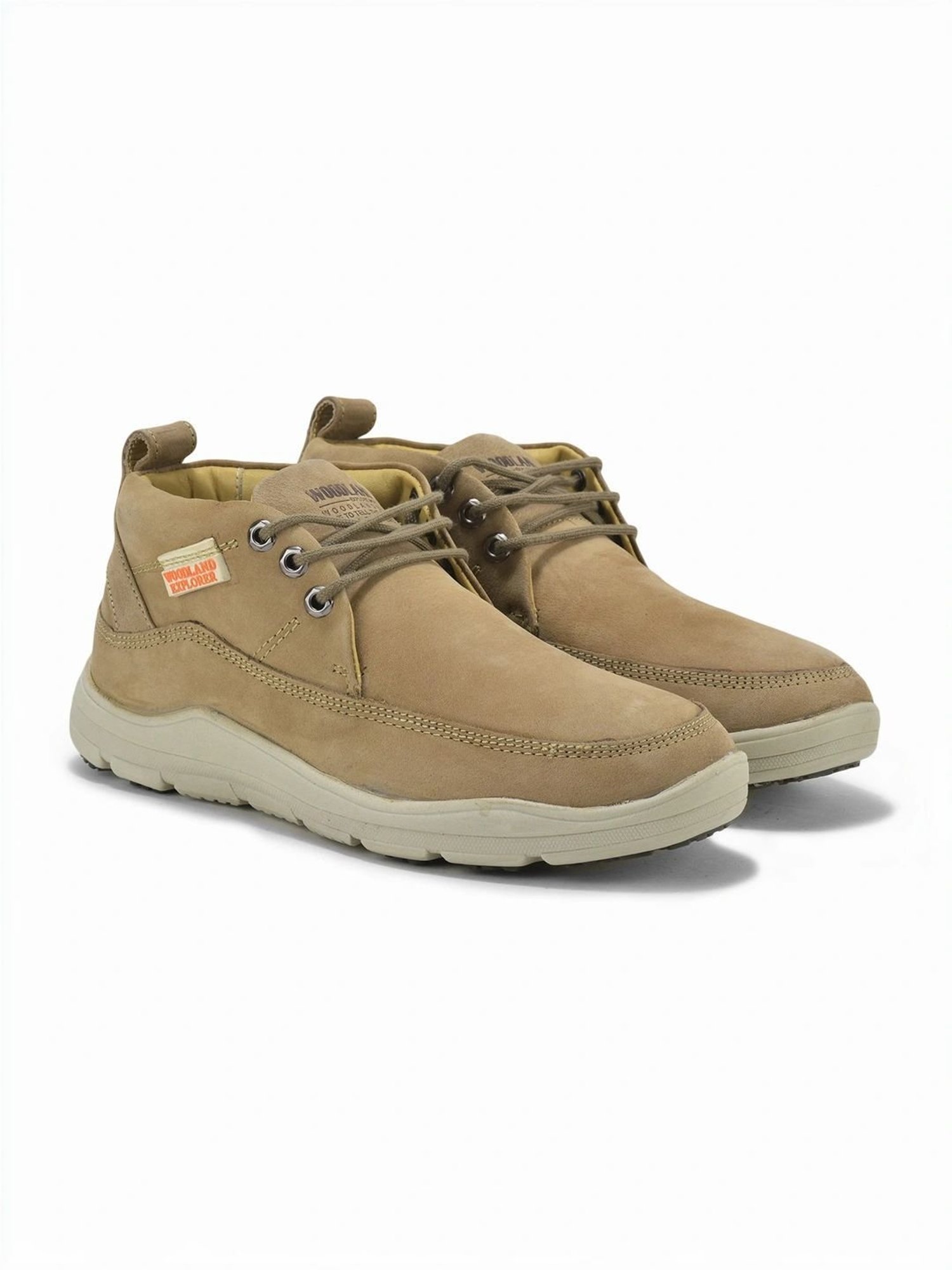 Woodland Men's Khaki Derby Shoes