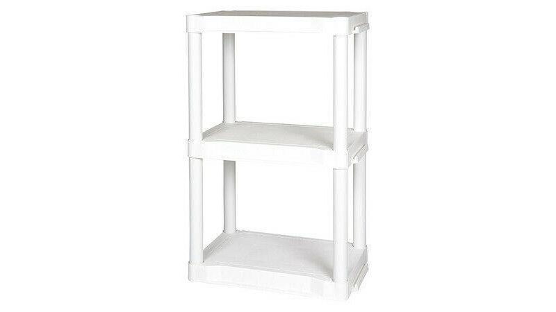Plano Indoor 3 Shelf Utility Storage White