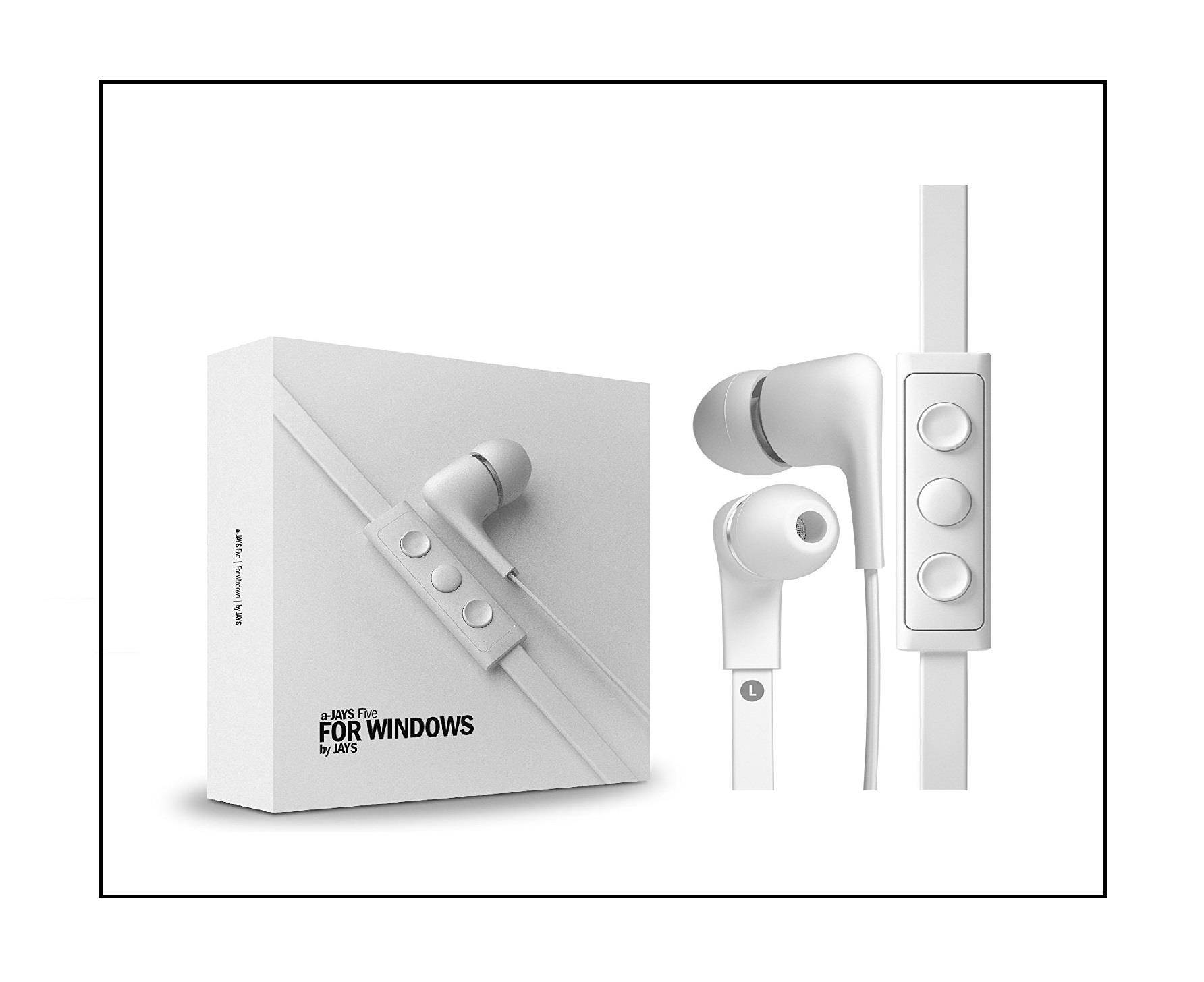 Jays a-JAYS Five Windows In-Ear Noise Isolating Earphones, White #T00098