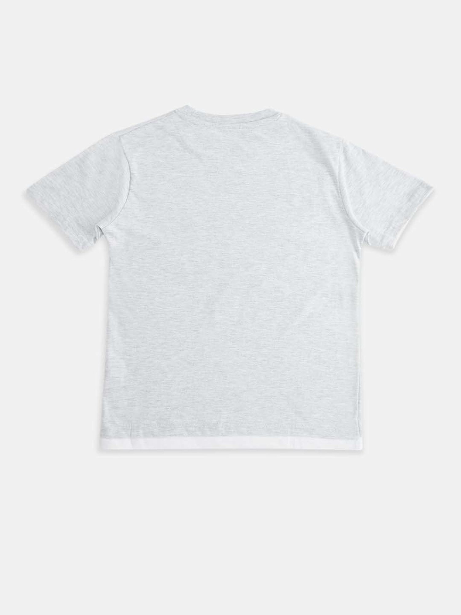 Pantaloons Baby Kids Grey Cotton Printed T-Shirt