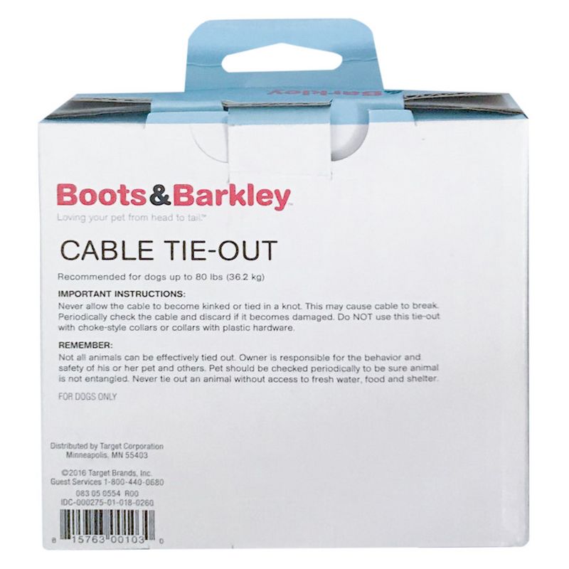 Weight Tie-Out Cable 12 ft M - Boots & Barkley™
