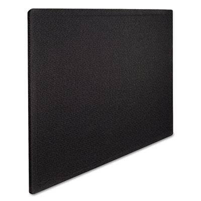 Quartet Oval Office Fabric Bulletin Board 48 x 36 Black 7684BK