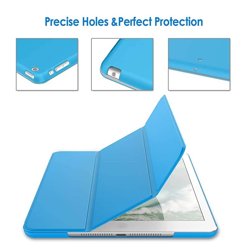 Case for iPad Mini 1 2 3 (NOT for iPad Mini 4), Smart Cover with Auto Sleep/Wake, Blue