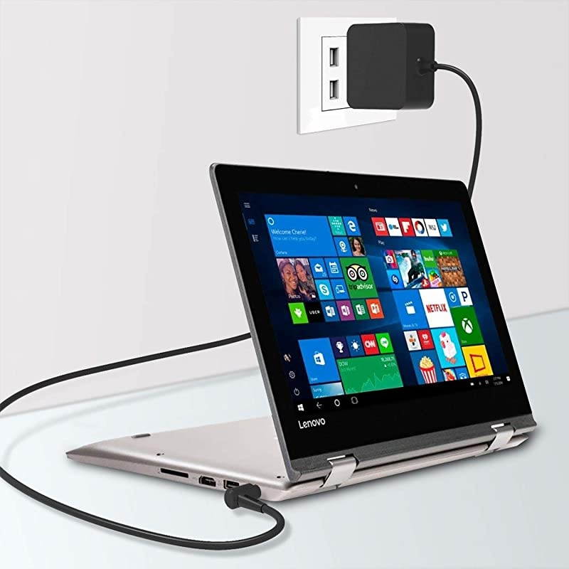 AC Charger Fit for IdeaPad 710s 510s 510 310 110 100 100s Yoga 710 720S B50 510 Flex 4 Flex 6 Series ADLX65CLGU2A 5A10K78745 ADLX65CCGC2A Model Laptop Power Supply Adapter Cord