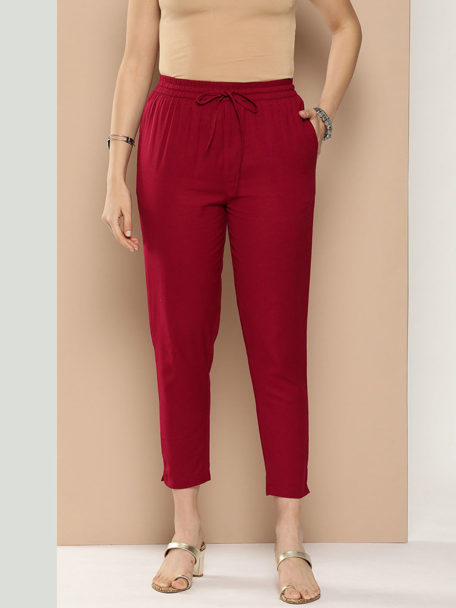 Amukti Red Pants