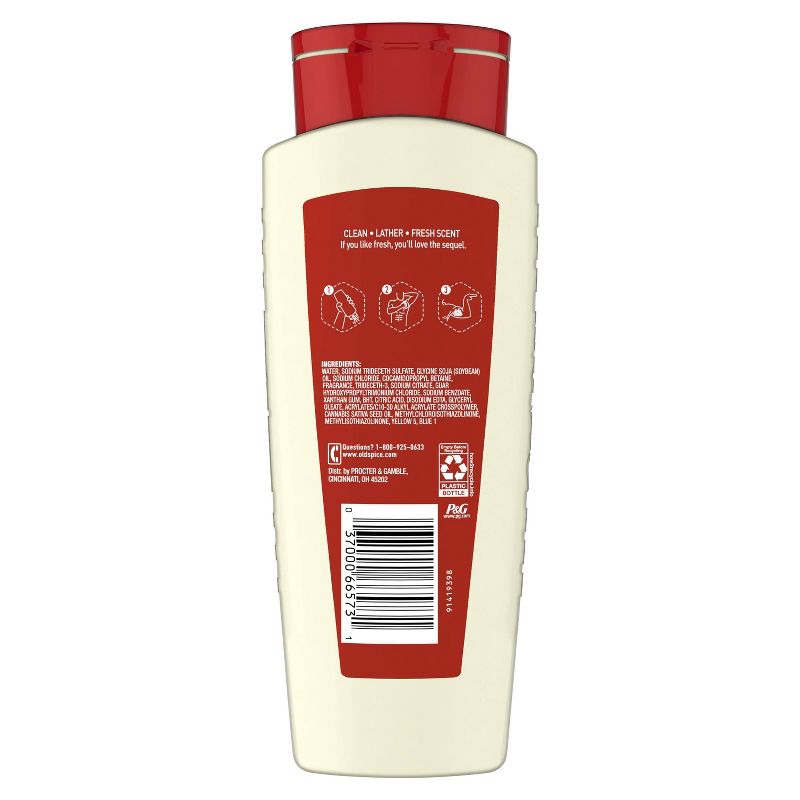 Old Spice Men's Body Wash Refresh with Hemp Seed Oil - 16 fl oz 