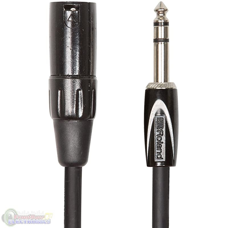 Black Series Interconnect Cable, 1/4-Inch TRS to XLR (Male), 15-Feet