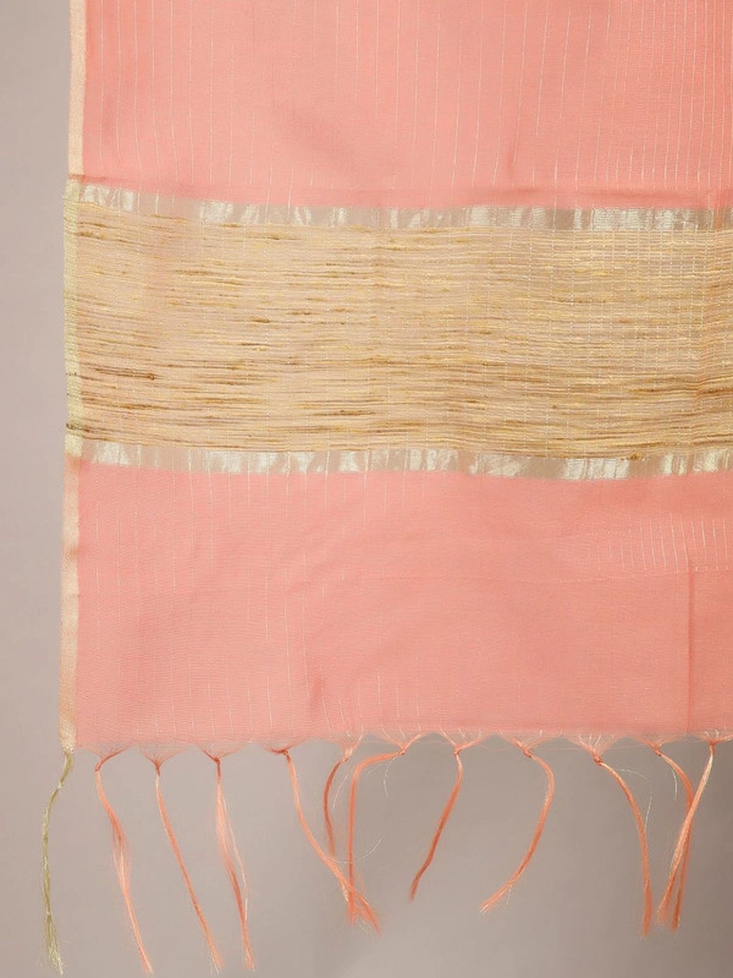 Jaipur Kurti Coral Embroidered Kurta Pant Set With Dupatta