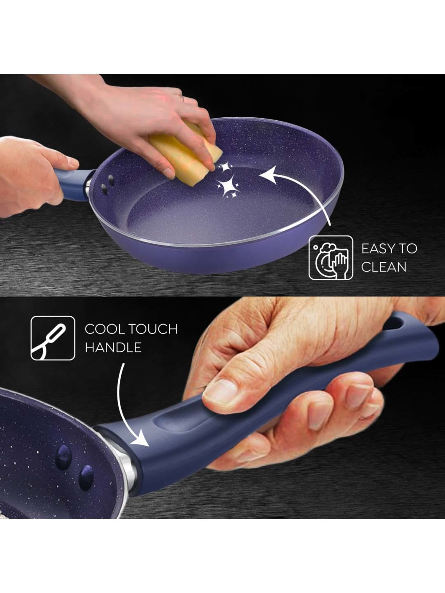 Prestige Ceraglide Ceramic Coating Blue Aluminium 28 cm Induction Non-Stick Fry Pan (2.3 L)