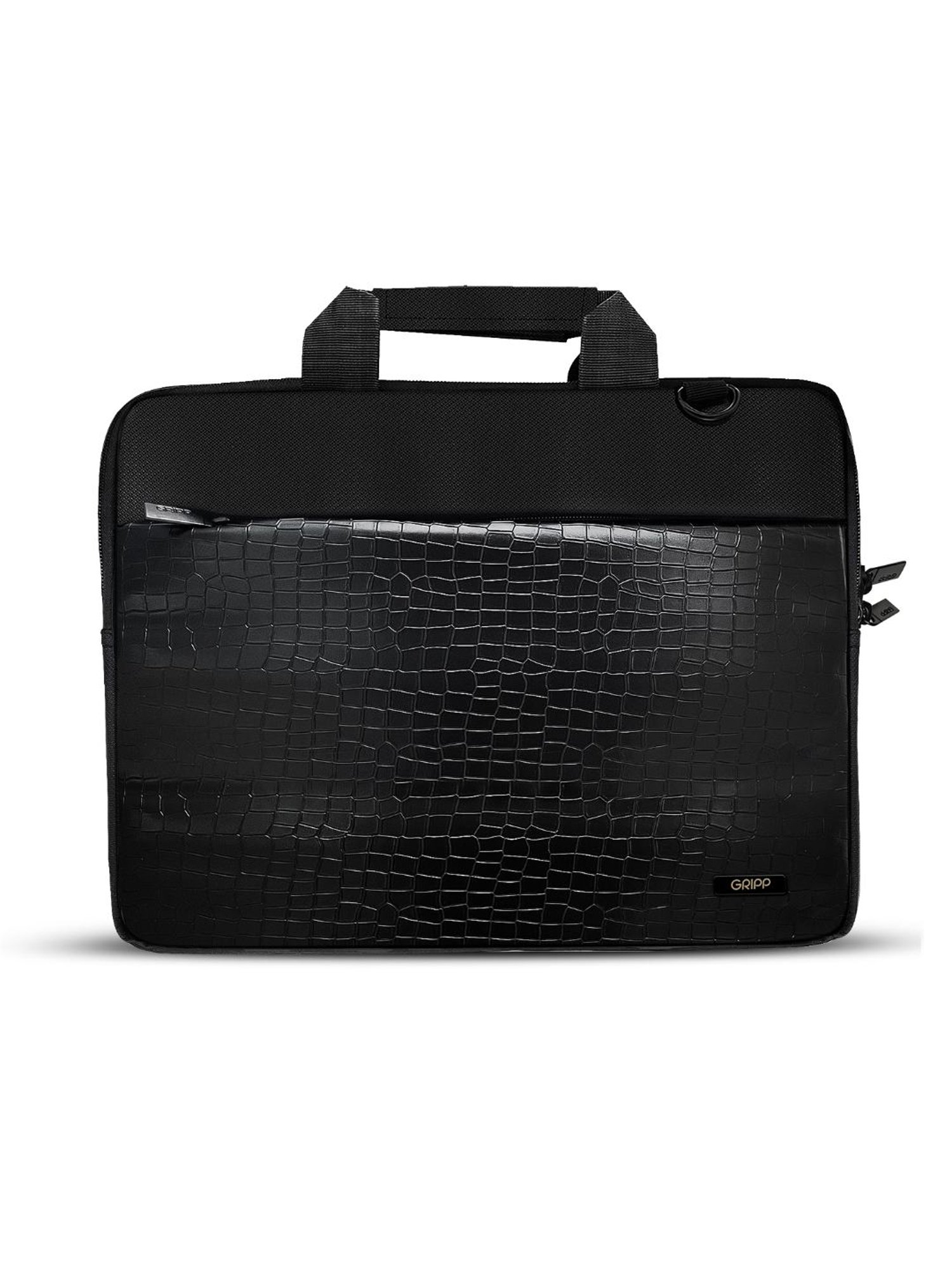 Gripp Croc Compact Fleet Executive Business Laptop & Tablet Bag For Macbook 13.3 & 14 (Black)