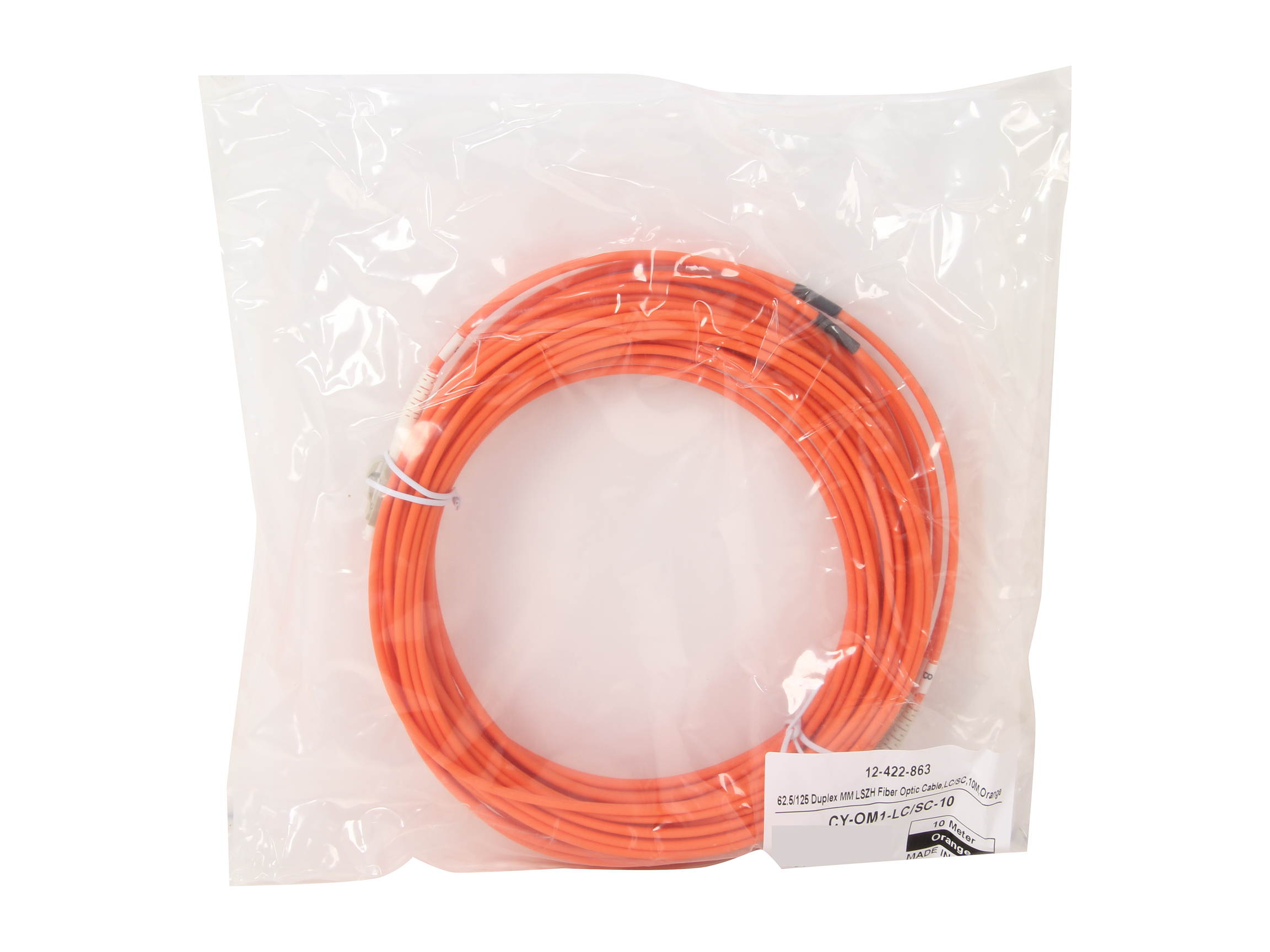 Coboc CY-OM1-LC/SC-10 32.81 ft. Fiber Optic Cable