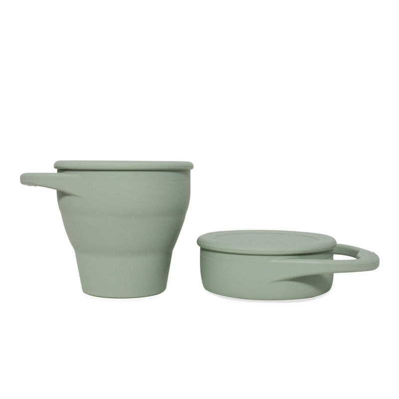 Pretty Please Teethers Snack Cup - Sage