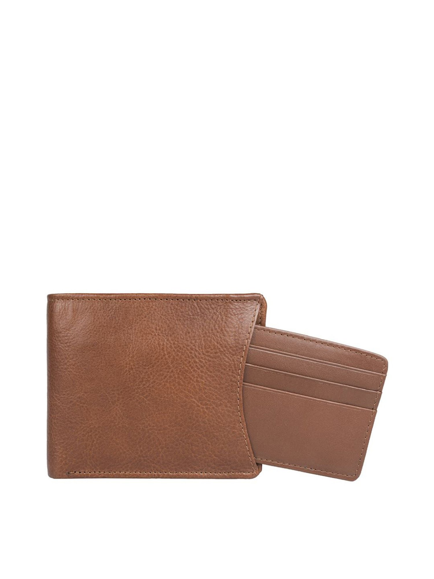 Hidesign Tan Textured Bi-Fold Wallet for Men