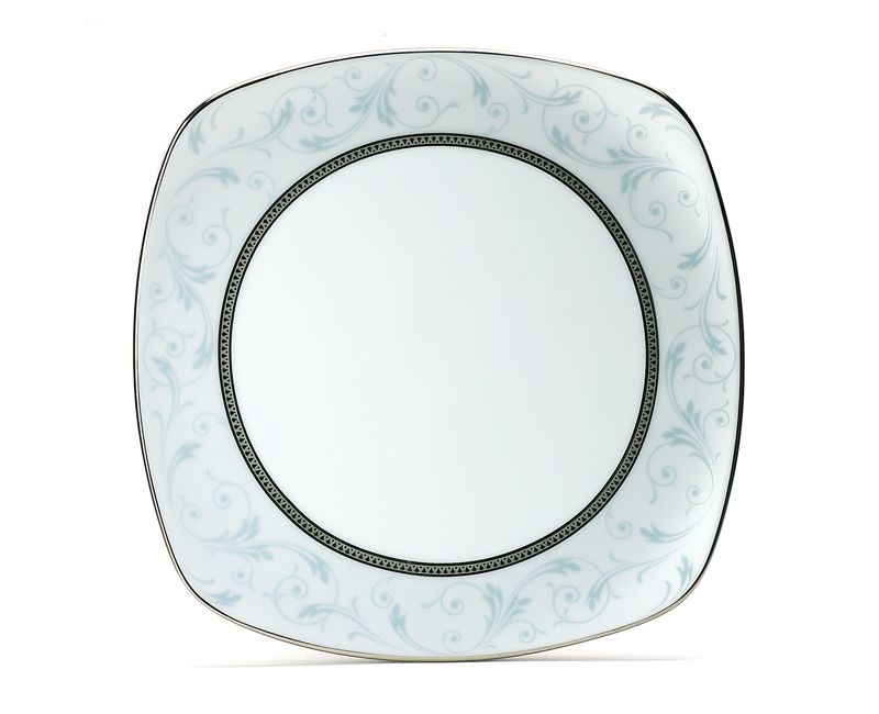 Noritake Regina Platinum Medium Square Plate