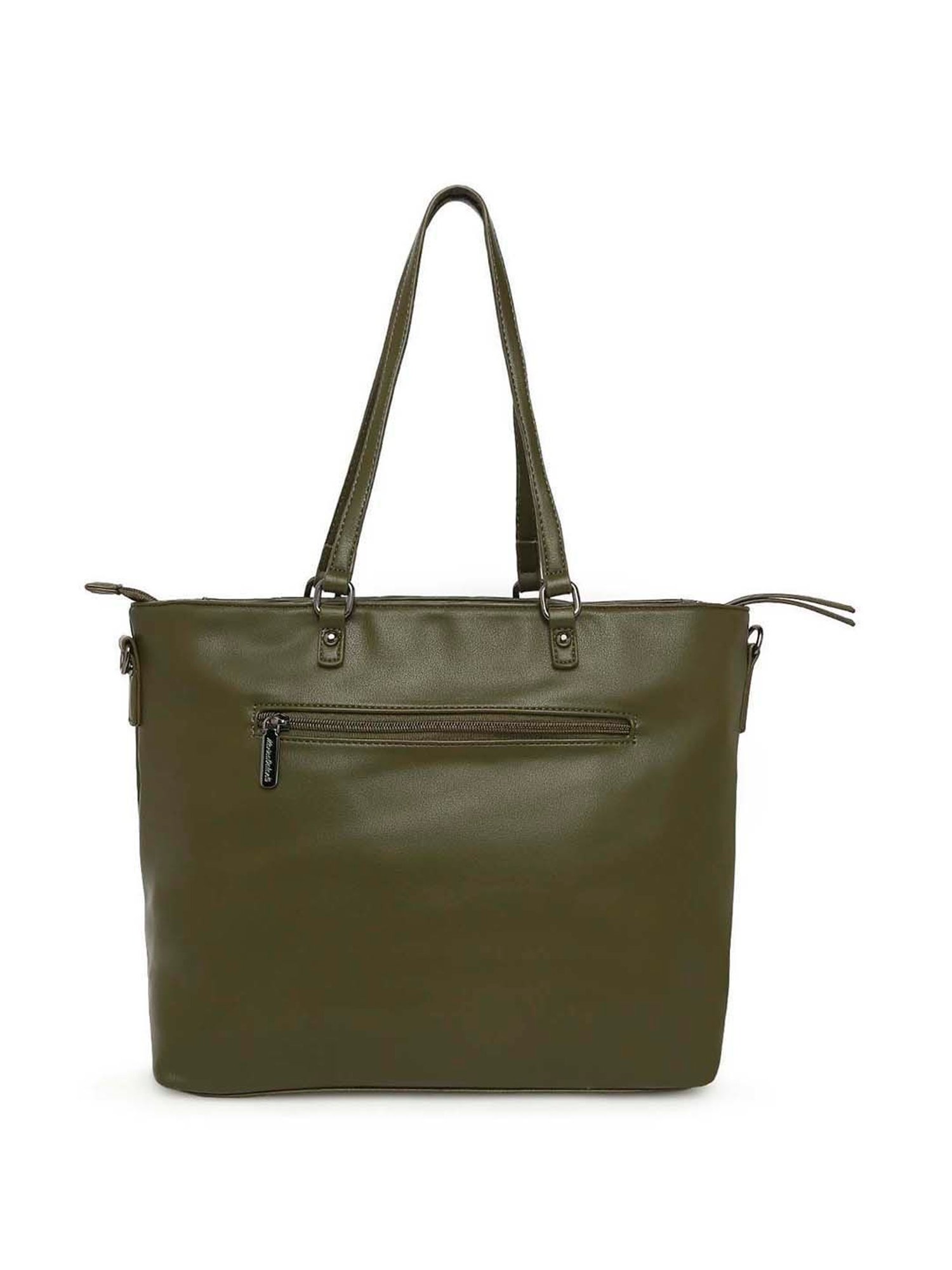 Marina Galanti Olive Quilted Medium Tote Handbag