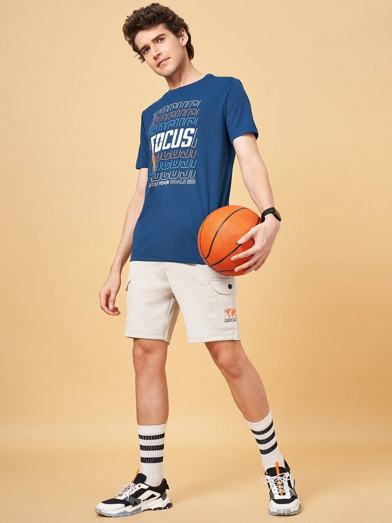 Ajile by Pantaloons Midnight Slim Fit Printed T-Shirt